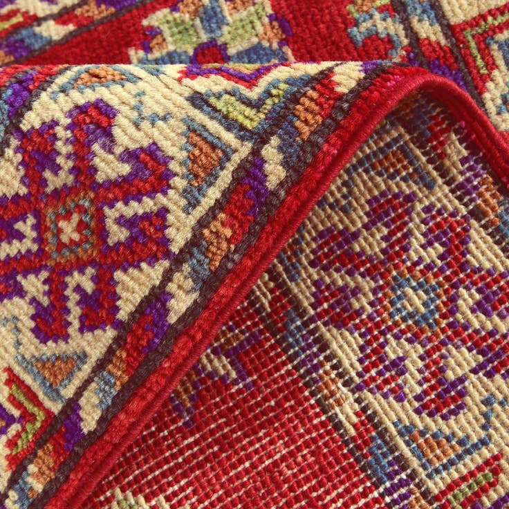 Detail image of 2' x 3' 1 Hand Knotted Kazak Rug
