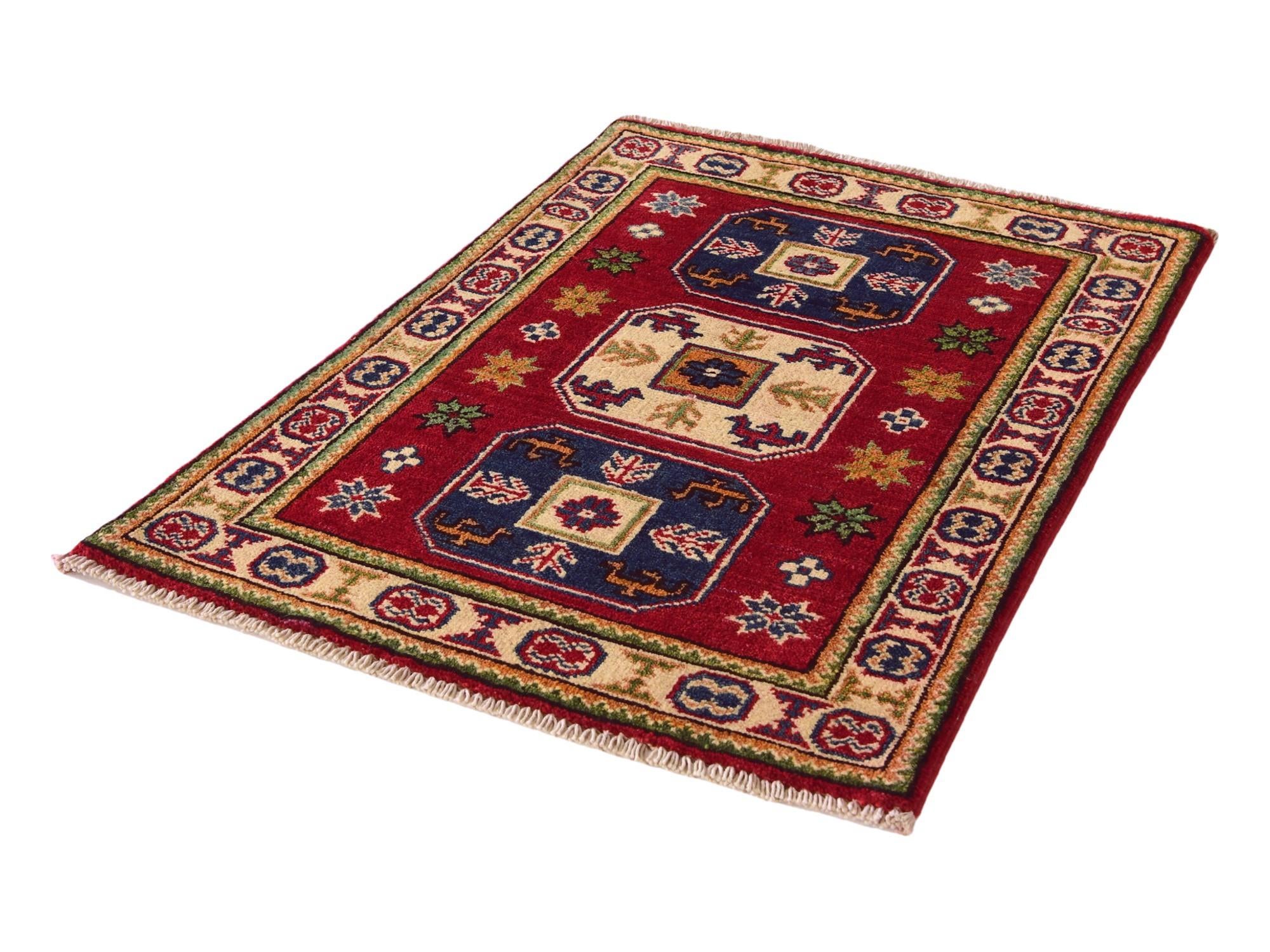 2' x 3' Hand Knotted Kazak Rug