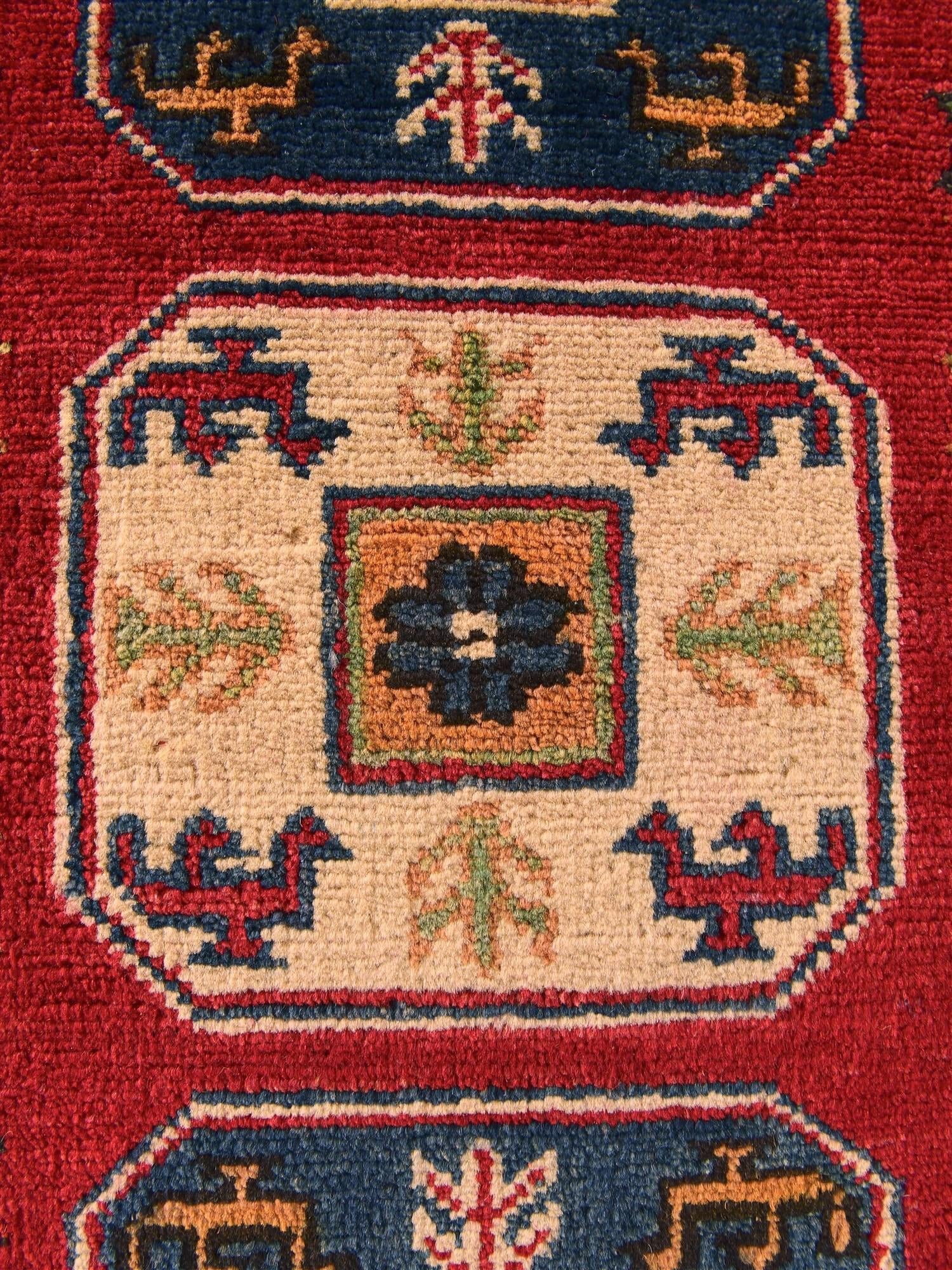 2' x 3' Hand Knotted Kazak Rug