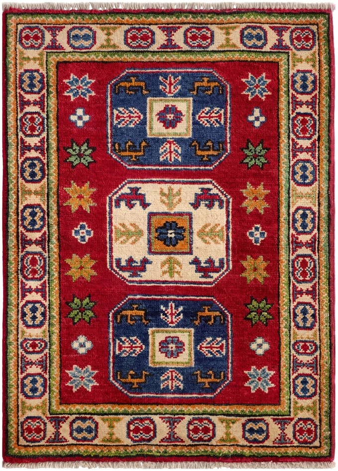 Detail image of 2' x 3' Hand Knotted Kazak Rug