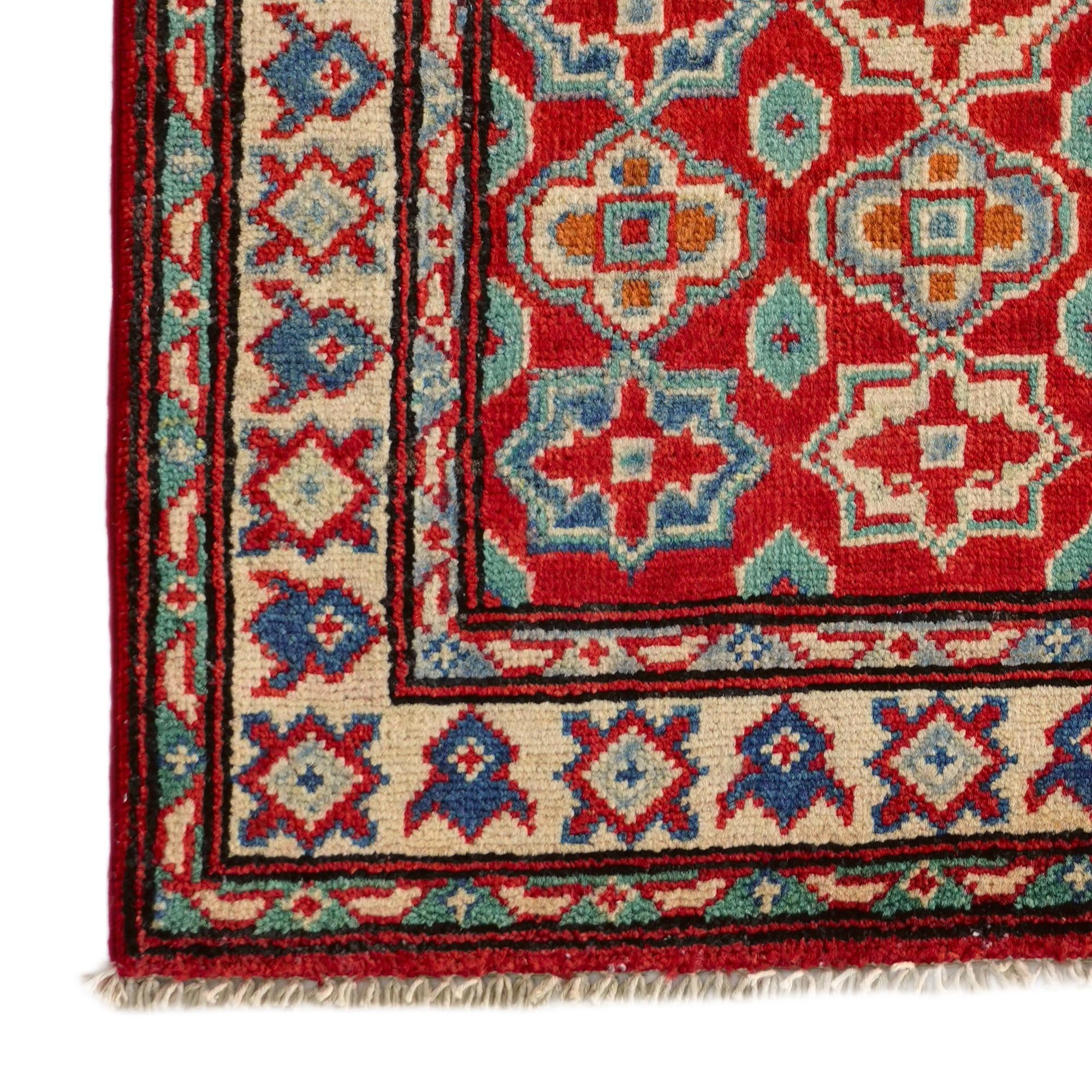 2' 1 x 3' Hand Knotted Kazak Rug