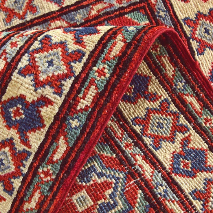 Detail image of 2' 1 x 3' Hand Knotted Kazak Rug