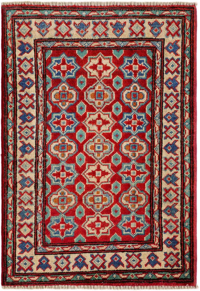 2' 1 x 3' Hand Knotted Kazak Rug