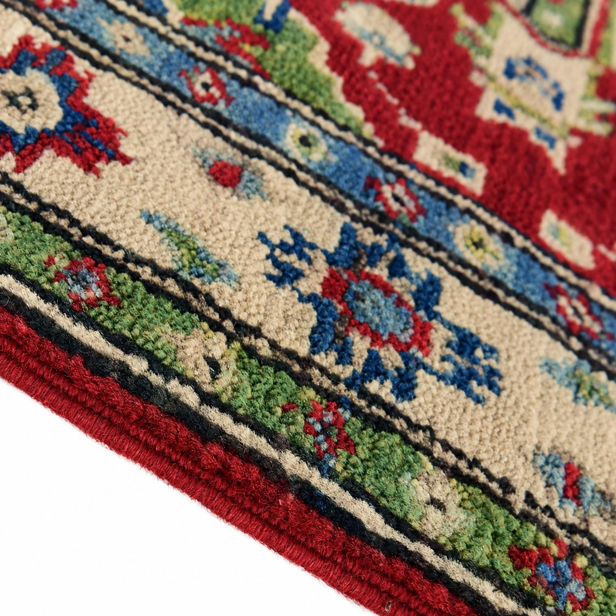 65cm x 95cm anudado a mano Kazak Alfombra