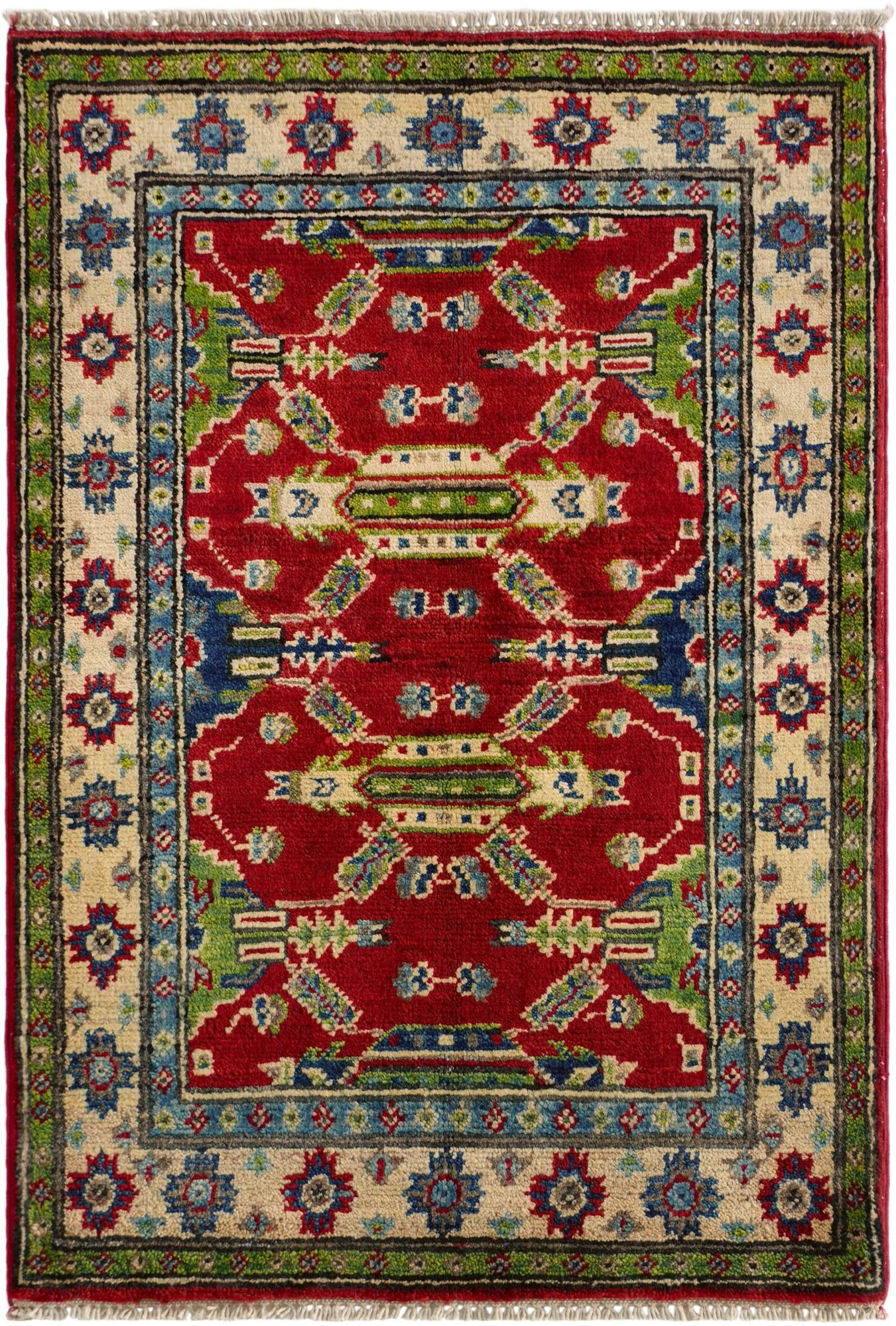 2' 2 x 3' 1 Hand Knotted Kazak Rug