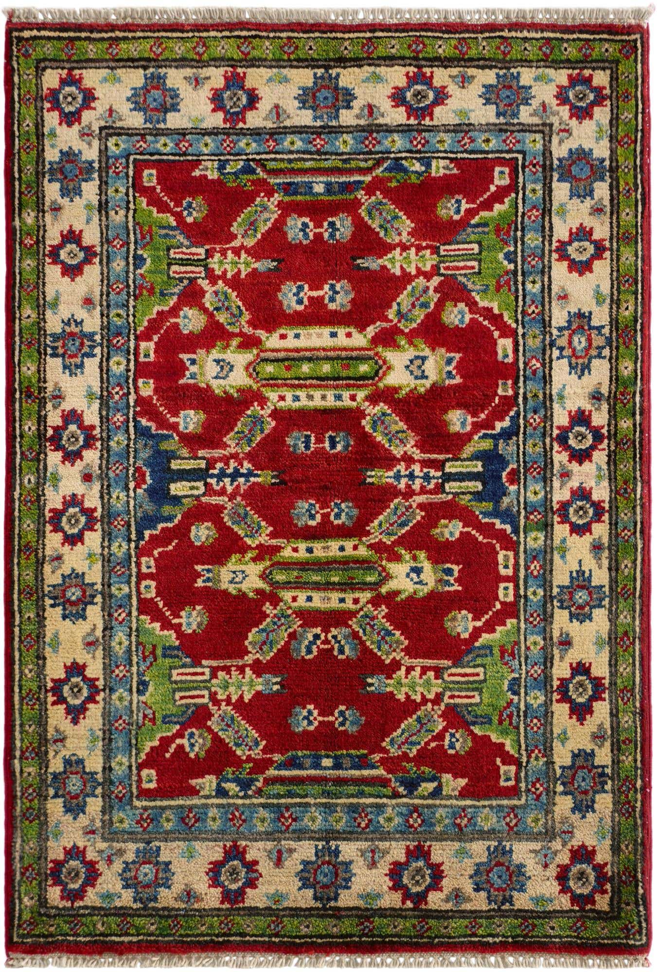 2' 2 x 3' 1 Hand Knotted Kazak Rug
