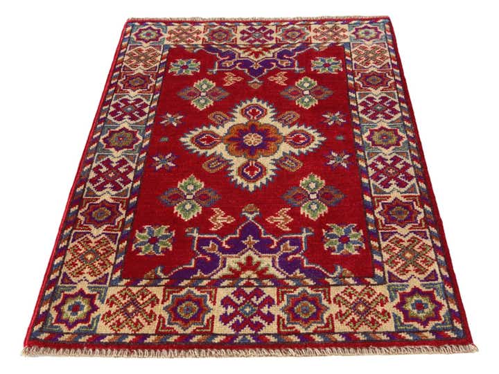 2' 1 x 3' Hand Knotted Kazak Rug