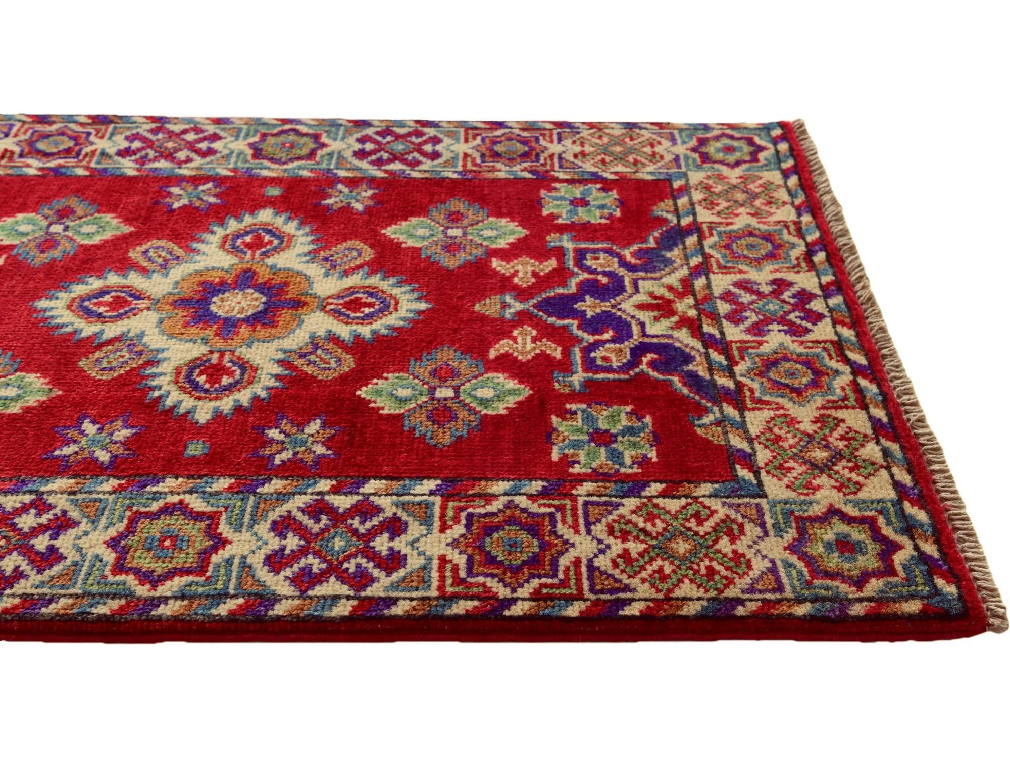 2' 1 x 3' Hand Knotted Kazak Rug