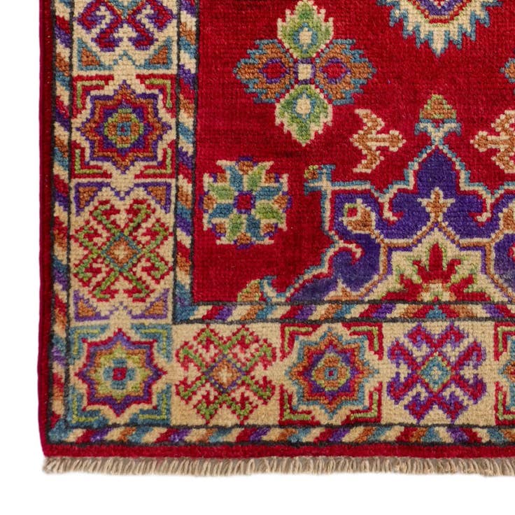 Detail image of 2' 1 x 3' Hand Knotted Kazak Rug