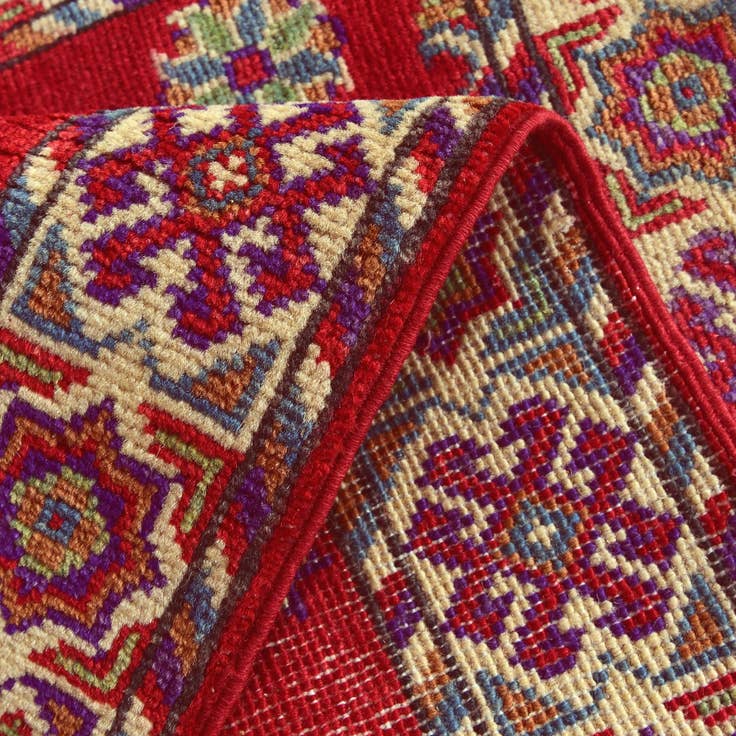 Detail image of 2' 1 x 3' Hand Knotted Kazak Rug