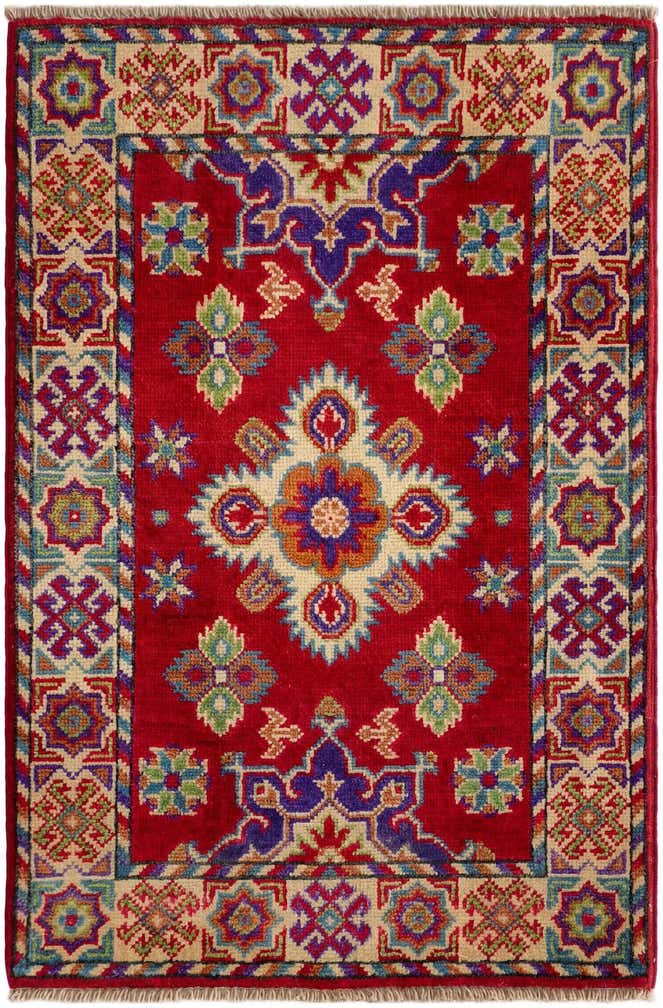 2' 1 x 3' Hand Knotted Kazak Rug
