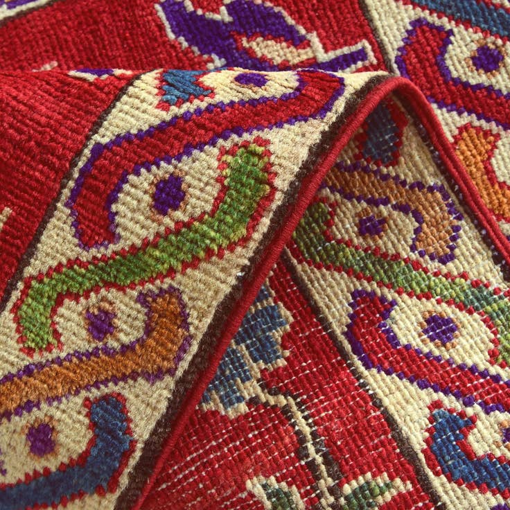 Detail image of 2' x 2' 11 Hand Knotted Kazak Rug