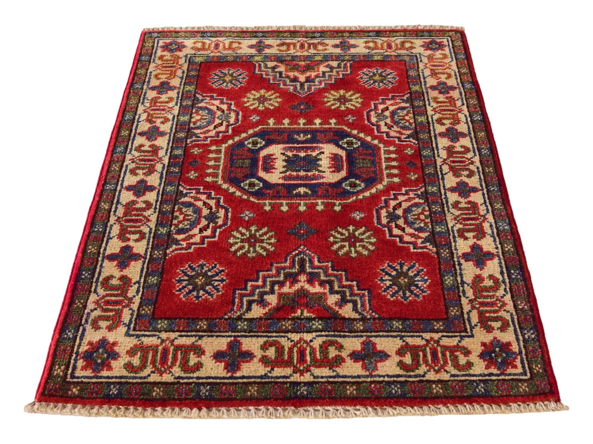 2' x 2' 11 Hand Knotted Kazak Rug