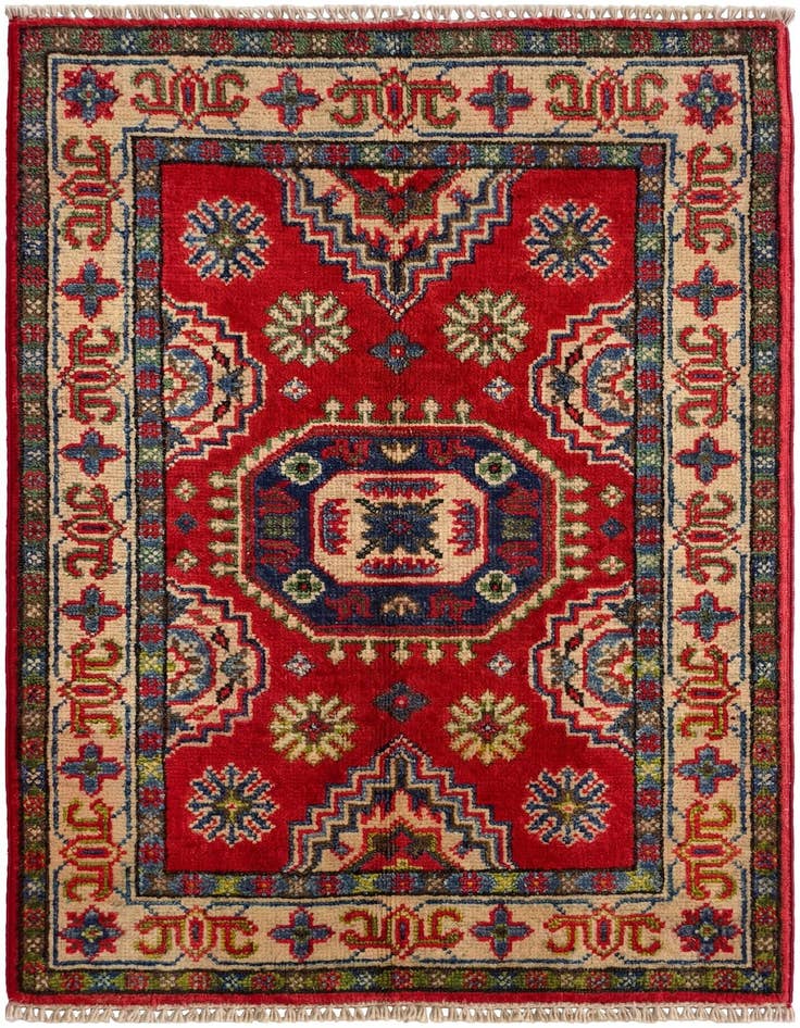 Detail image of 2' x 2' 11 Hand Knotted Kazak Rug