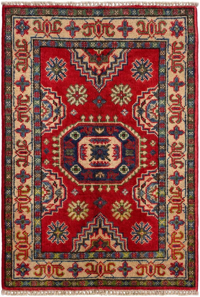 Detail image of 2' x 2' 11 Hand Knotted Kazak Rug