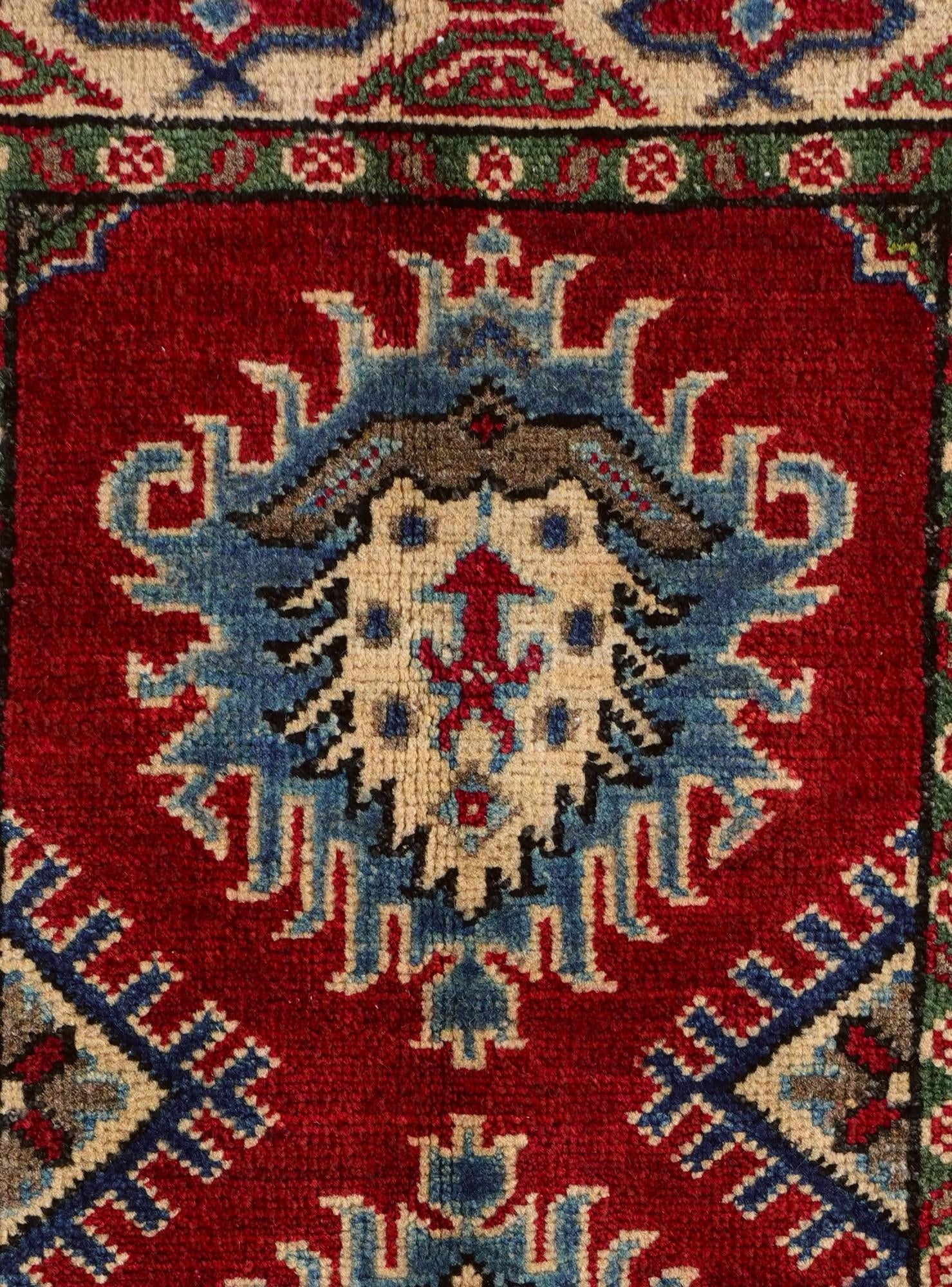 2' 2 x 3' Hand Knotted Kazak Rug