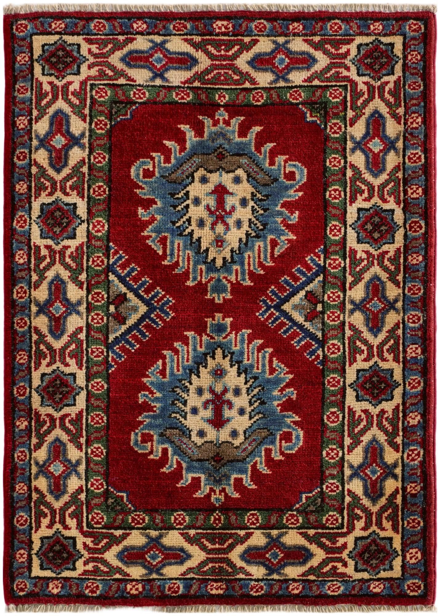 2' 2 x 3' Hand Knotted Kazak Rug