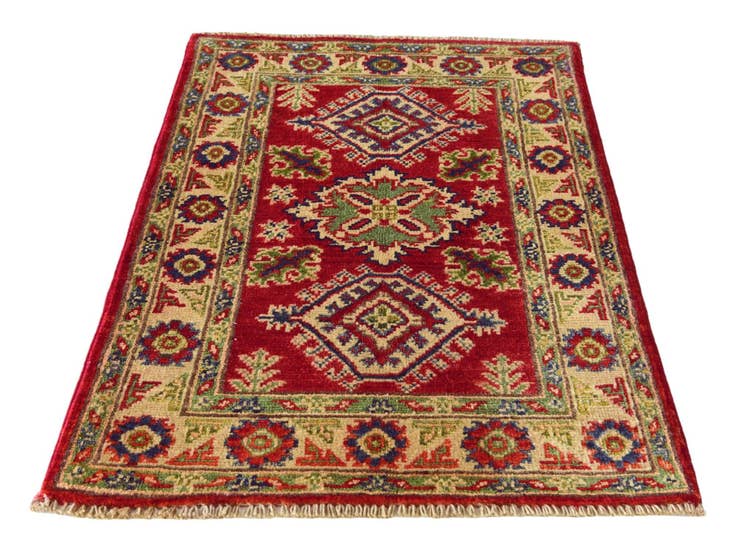 Detail image of 1' 11 x 3' Hand Knotted Kazak Rug