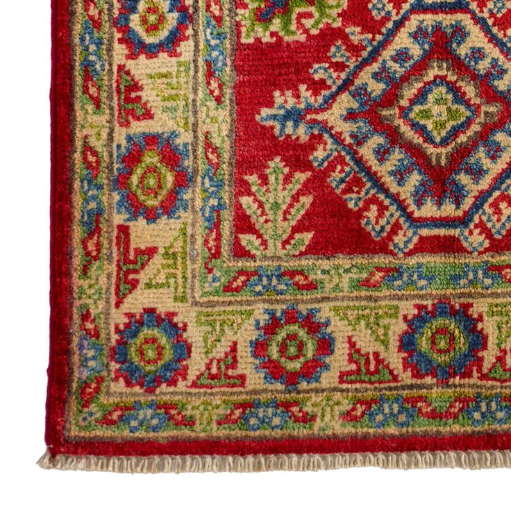 Detail image of 1' 11 x 3' Hand Knotted Kazak Rug