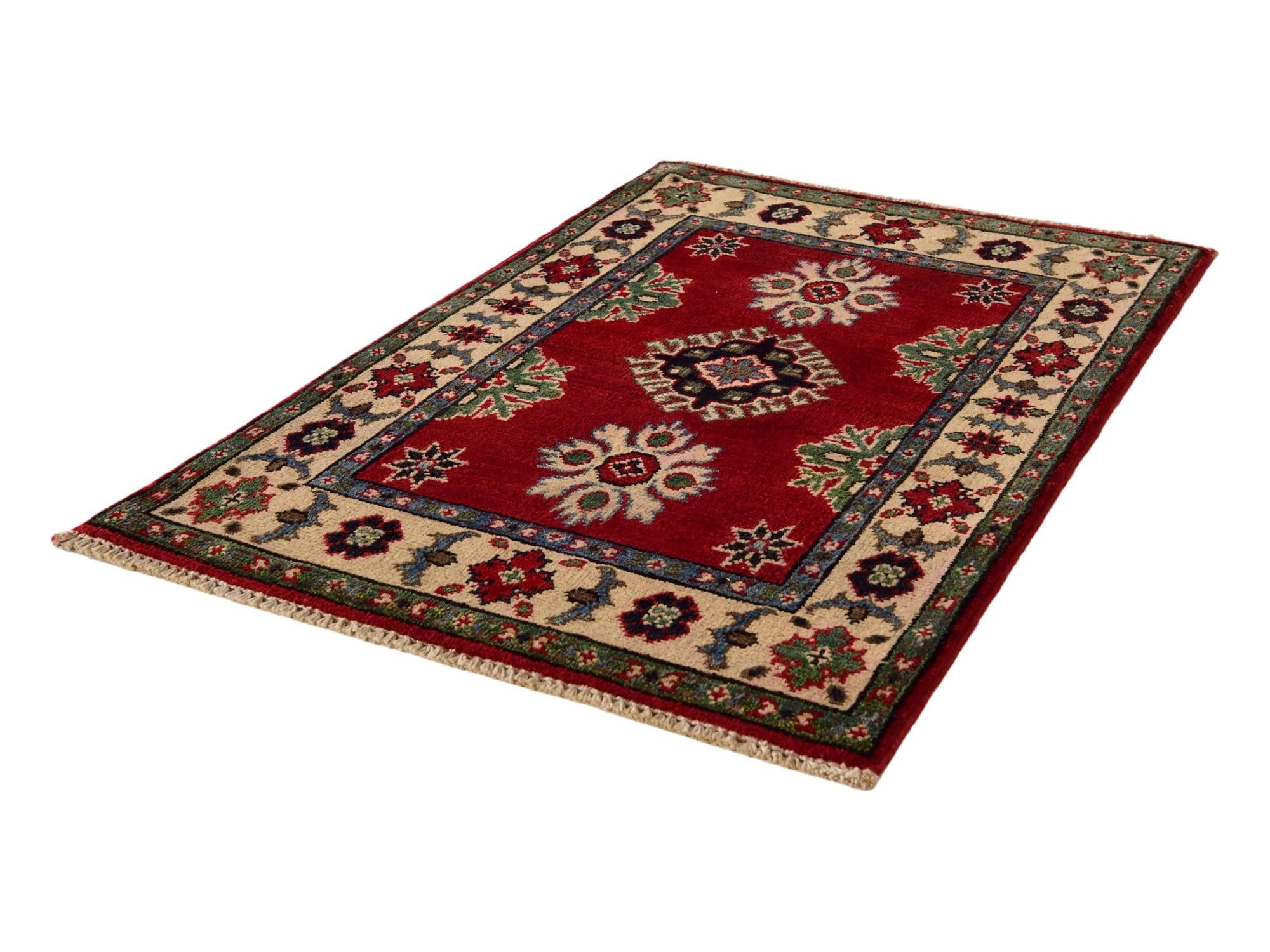 2' x 3' 2 Hand Knotted Kazak Rug