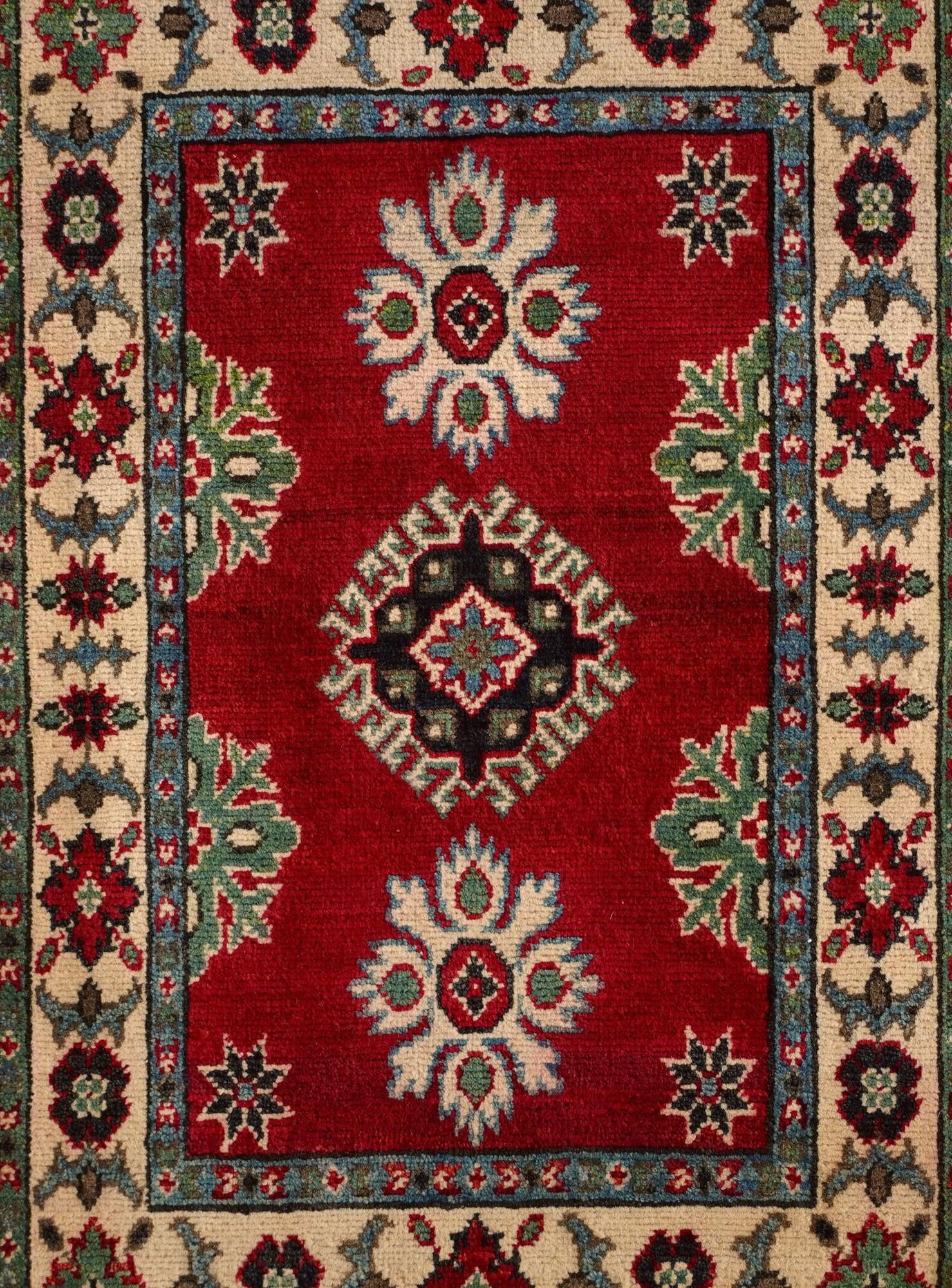 2' x 3' 2 Hand Knotted Kazak Rug