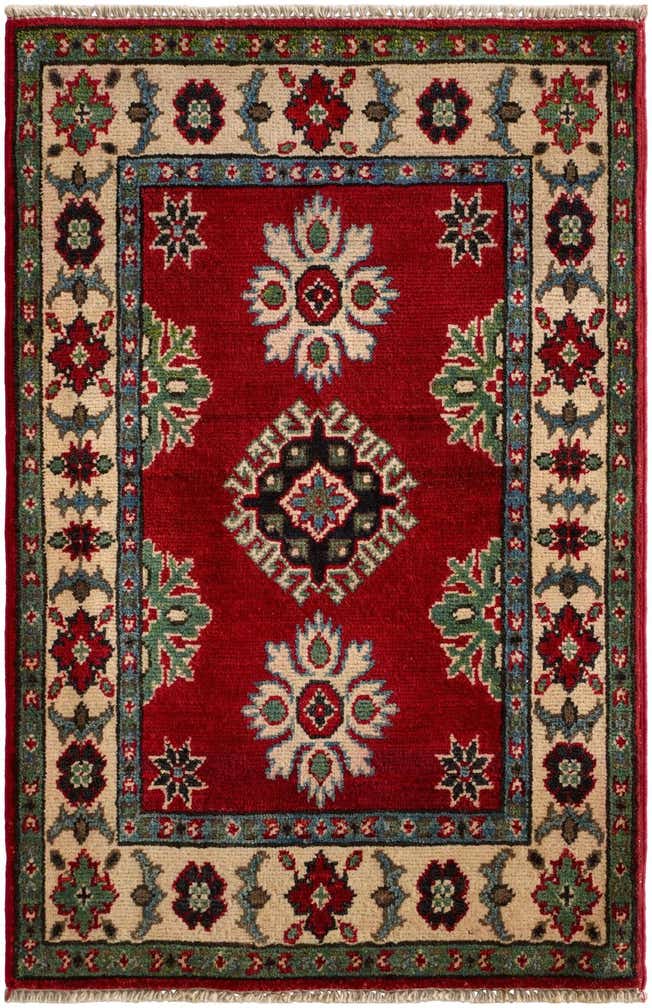 2' x 3' 2 Hand Knotted Kazak Rug