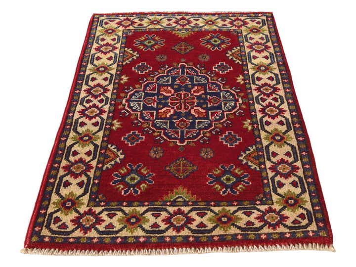 2' x 3' 4 Hand Knotted Kazak Rug