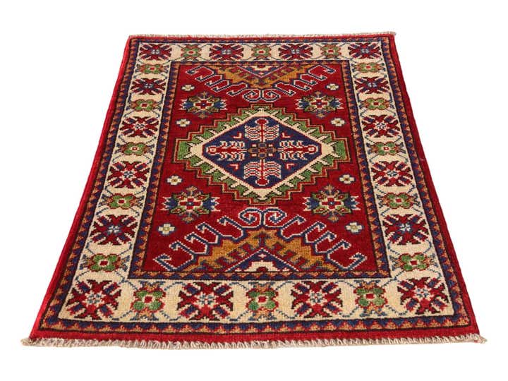 2' x 3' Hand Knotted Kazak Rug