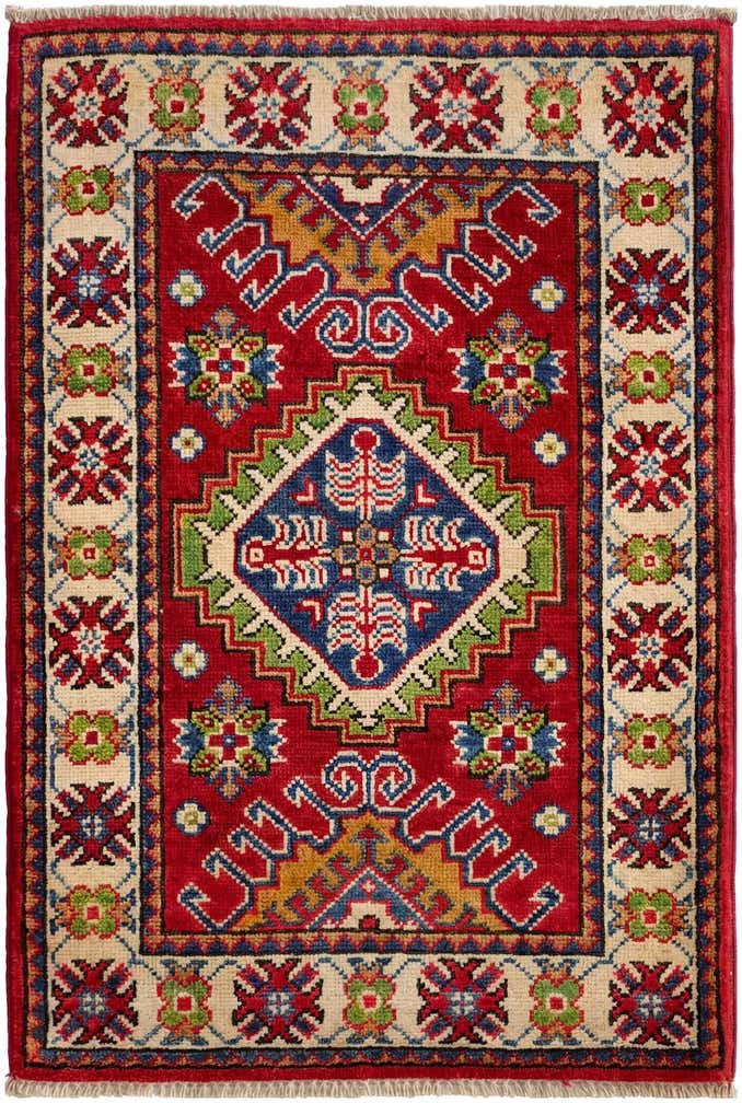 2' x 3' Hand Knotted Kazak Rug