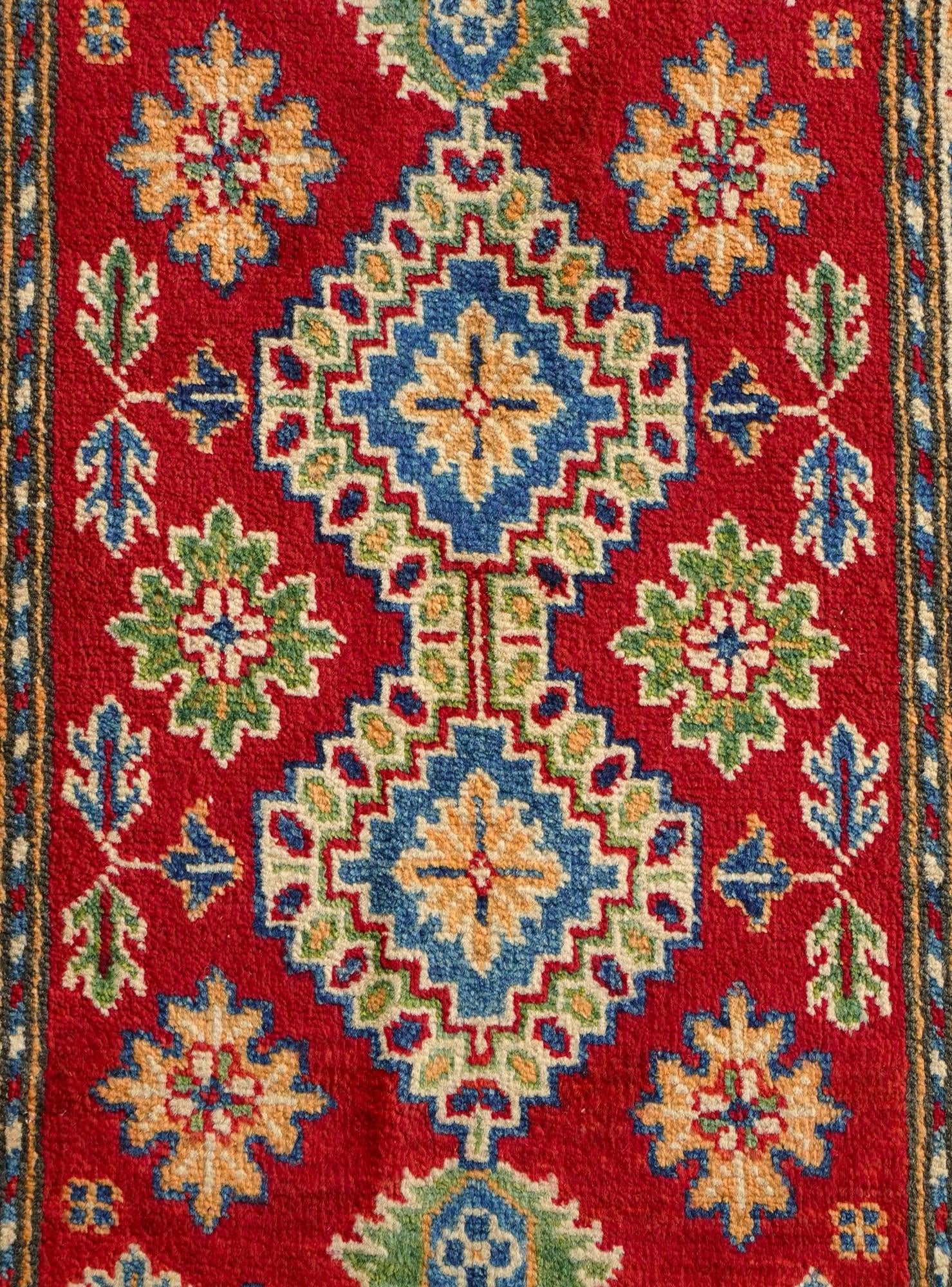 1' 11 x 3' 1 Hand Knotted Kazak Rug
