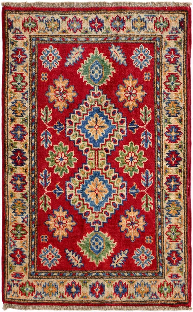 1' 11 x 3' 1 Hand Knotted Kazak Rug
