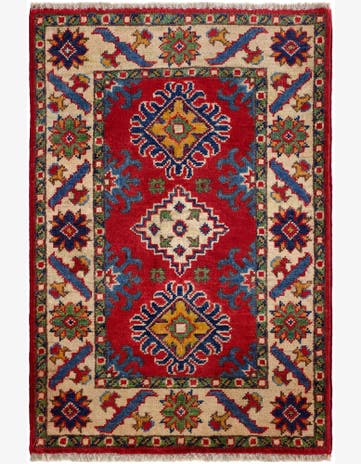 2' x 3' Hand Knotted Kazak Rug
