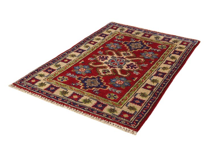 Detail image of 1' 11 x 2' 10 Hand Knotted Kazak Rug