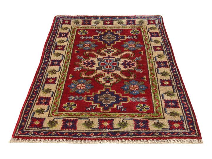 1' 11 x 2' 10 Hand Knotted Kazak Rug