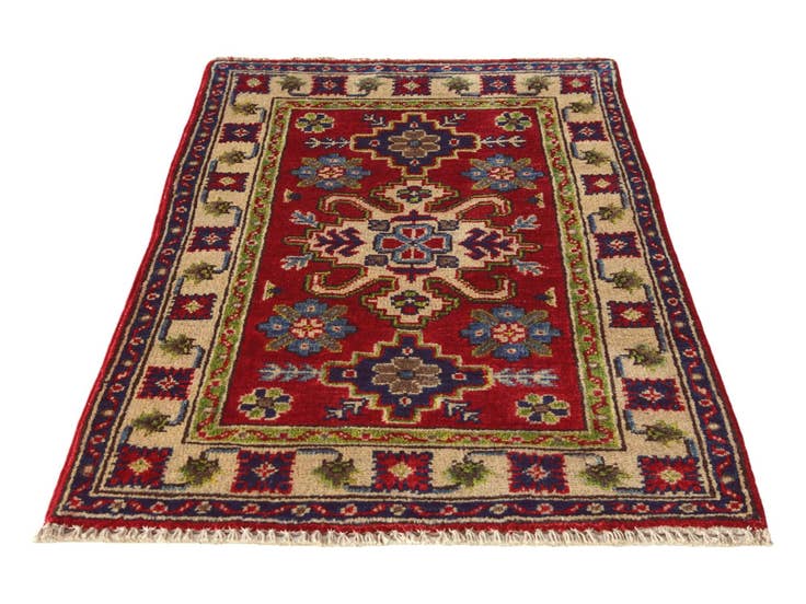 Detail image of 1' 11 x 2' 10 Hand Knotted Kazak Rug