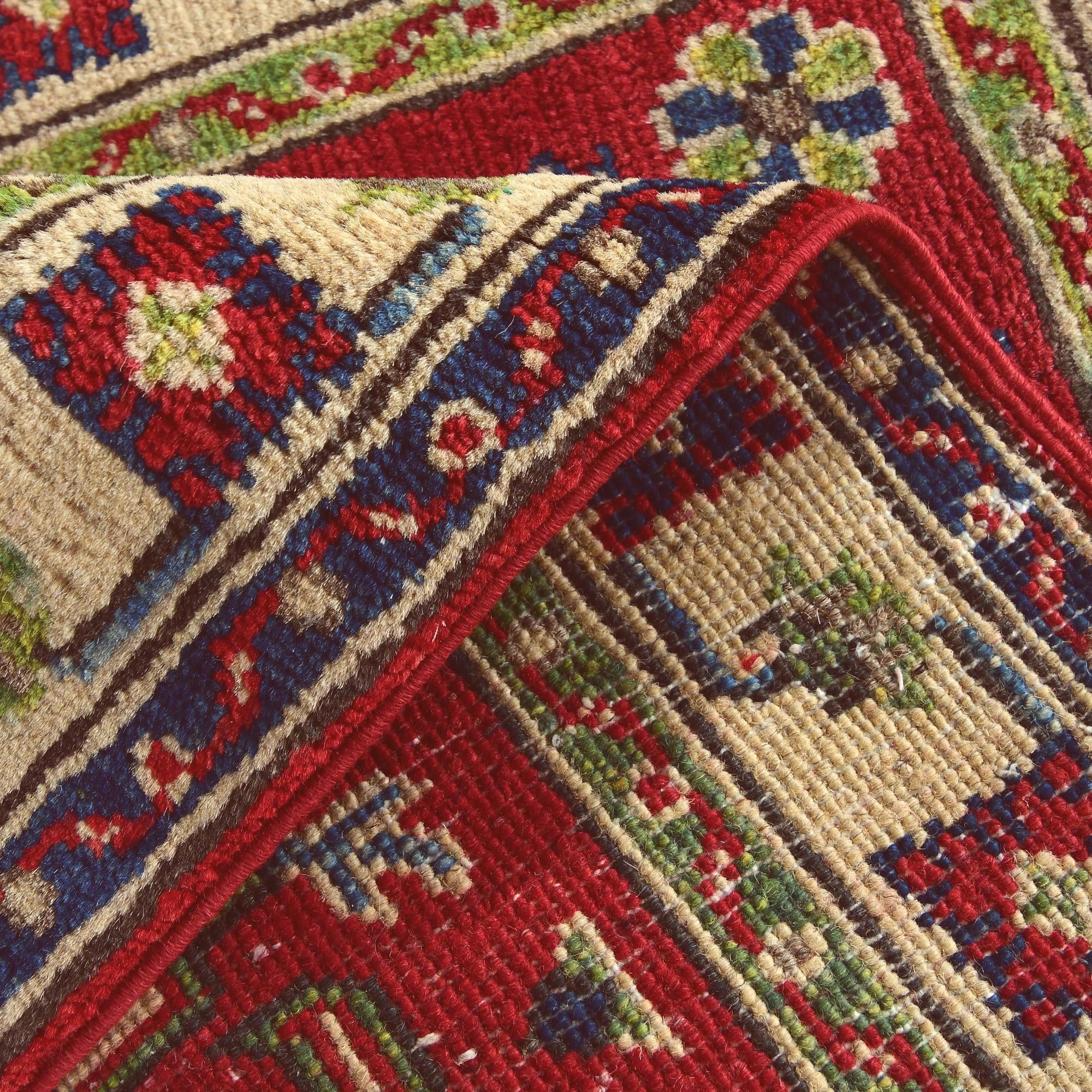 1' 11 x 2' 10 Hand Knotted Kazak Rug
