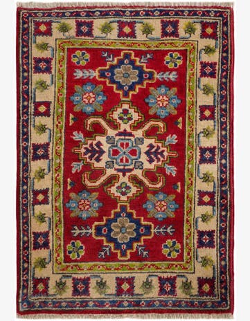 1' 11 x 2' 10 Hand Knotted Kazak Rug