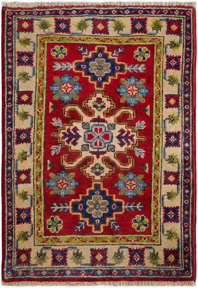 1' 11 x 2' 10 Hand Knotted Kazak Rug