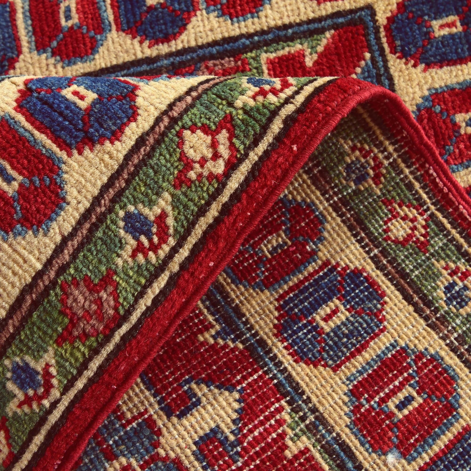 2' 1 x 3' Hand Knotted Kazak Rug