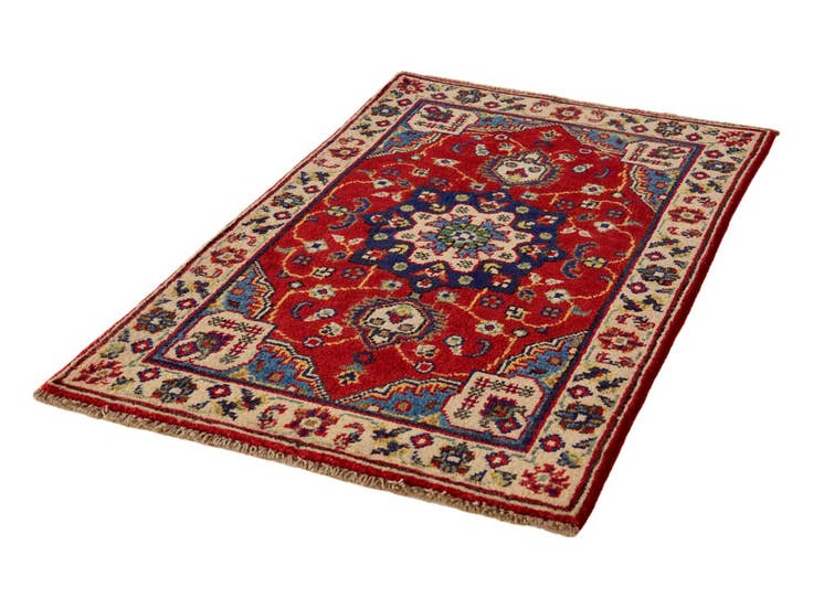 Detail image of 2' x 3' 4 Hand Knotted Kazak Rug