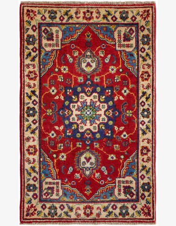 2' x 3' 4 Hand Knotted Kazak Rug