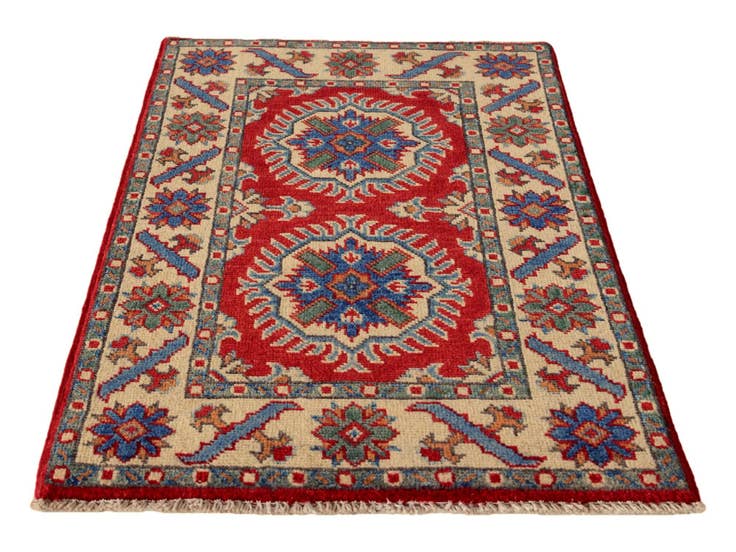 Detail image of 2' x 3' 2 Hand Knotted Kazak Rug