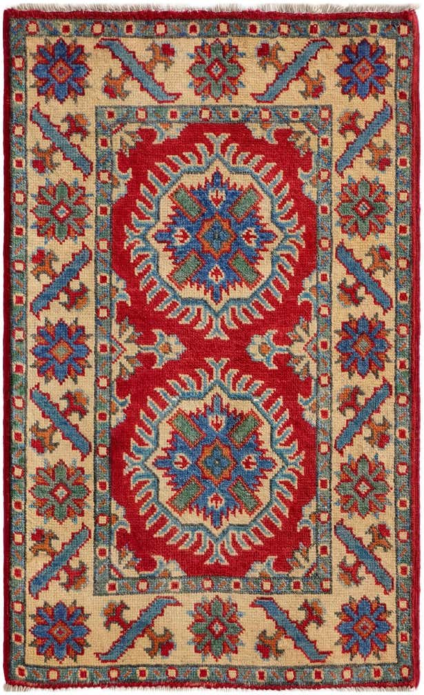 2' x 3' 2 Hand Knotted Kazak Rug