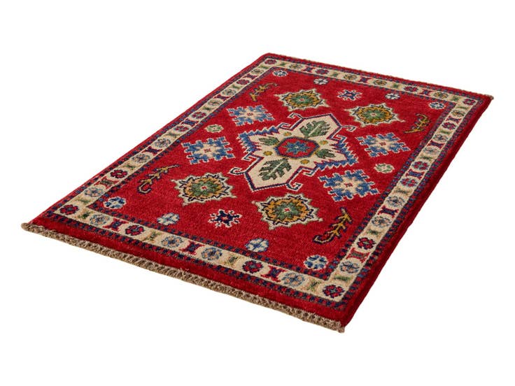 Detail image of 2' x 3' 1 Hand Knotted Kazak Rug