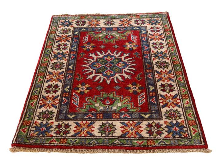 2' x 2' 11 Hand Knotted Kazak Rug