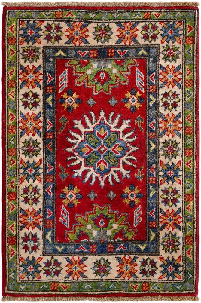 2' x 2' 11 Hand Knotted Kazak Rug