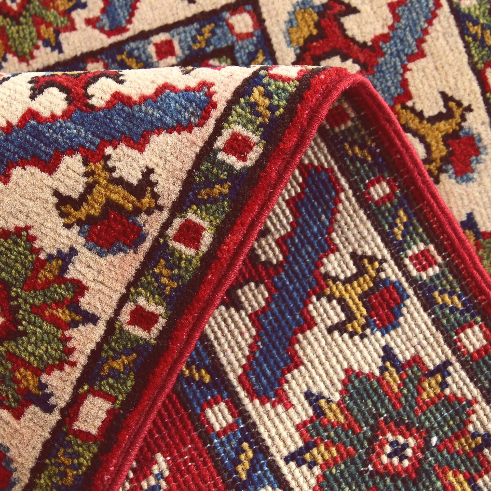 2' 1 x 2' 11 Hand Knotted Kazak Rug