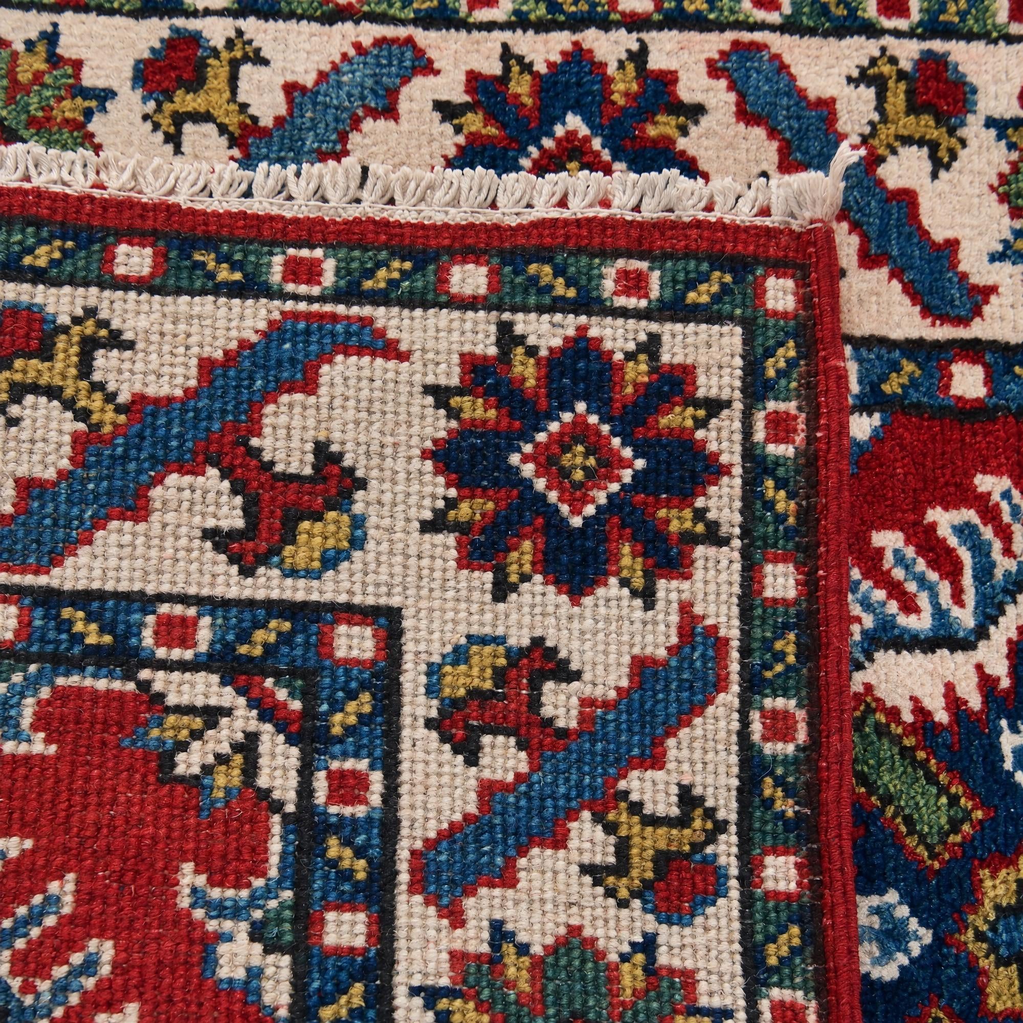 65cm x 90cm Hand Knotted Kazak Rug