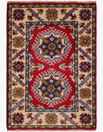 2' 1 x 2' 11 Hand Knotted Kazak Rug