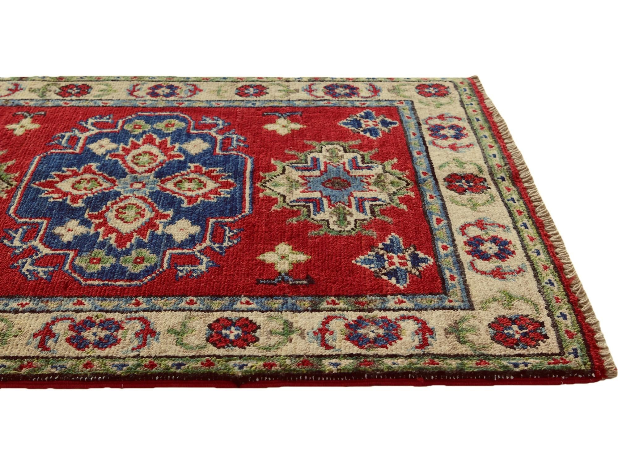 2' x 2' 11 Hand Knotted Kazak Rug